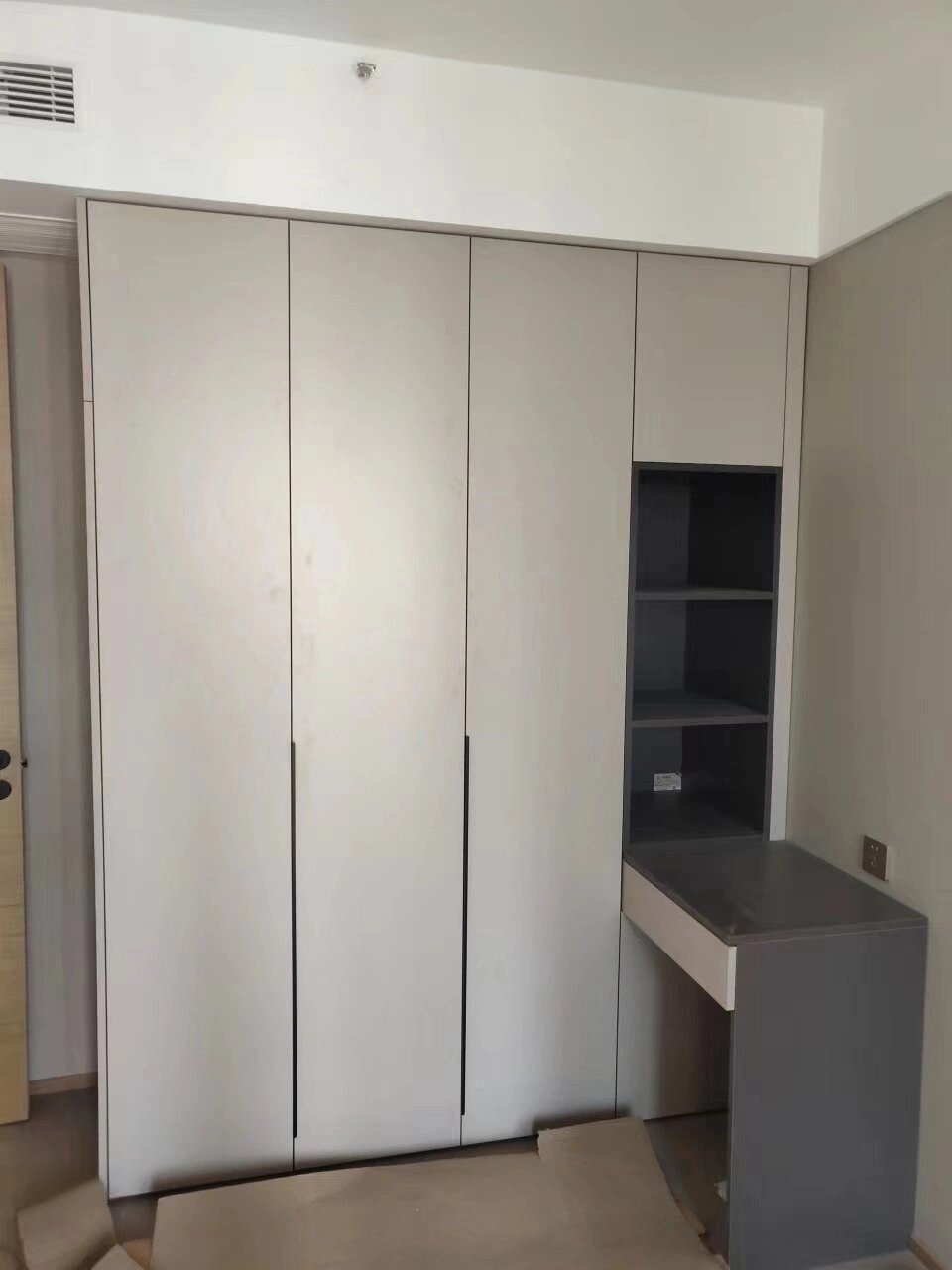 杭州本地全屋定制衣柜工厂靠谱案例 兔宝宝全屋柜体落地实录——幸福里15-1-1401